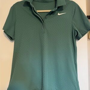 Nike Women's Teal Button Down Shirt